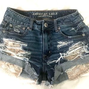 American Eagle Hi-Rise Festival Jean Shorts